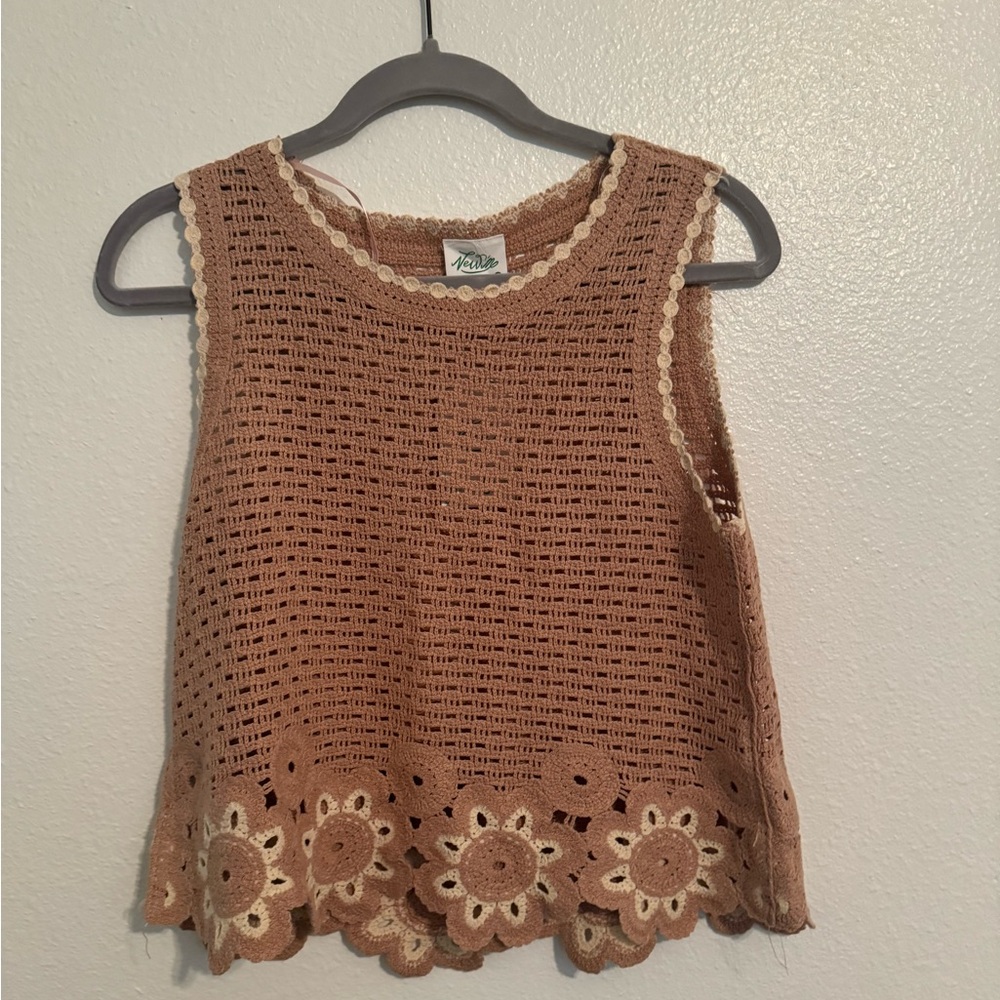 Floral Crochet Crop Top